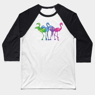 Dancing Flamingo Baseball T-Shirt